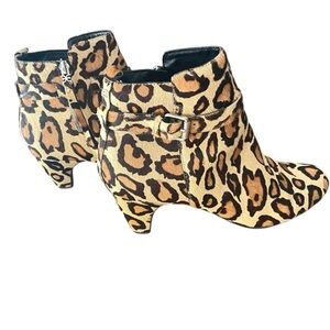 Sam Edelman Leopard Print Ankle Boots – Size 9